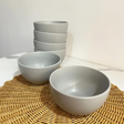 6 pcs Elegant Light Grey Bowls Bowls Bowls