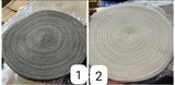 6pcs Elegant Round Woven Placemats Durable and Washable