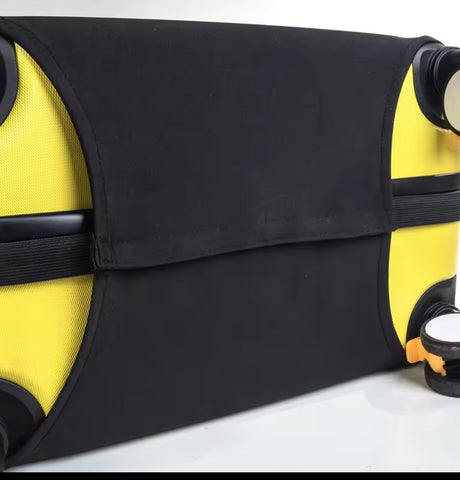 Furaha Finds Elastic Luggage Cover in black. Dustproof and anti-scratch suitcase protector for 18–32 inch suitcases. Ideal for outdoor travel