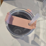 Portable Eco-Friendly Stanley Mug with Glitters - 1200ml Outdoor Thermo Cup