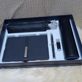 5 in 1 Corporate Luxurious Gift Pack with Umbrella, Notebook, USB and Flask Gift pack Gift Giving
