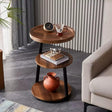 3 Tier Wooden Side Table Multipurpose Shelf Display Stand