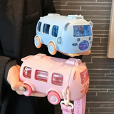 Unique Kids Water Bottles With Straw Adjustable Strap & Fun Stickers- Furaha Finds Kenya