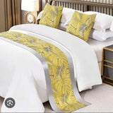 1pc Bedrunner with 2 Matching Pillowcases – Elegant Bedroom Decor Set