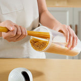 Spaghetti and Cereal Storage Container with Sealing Lid