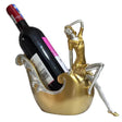 Creative Gold Resin Wine Bottle Holder Decorative Statue Home decor