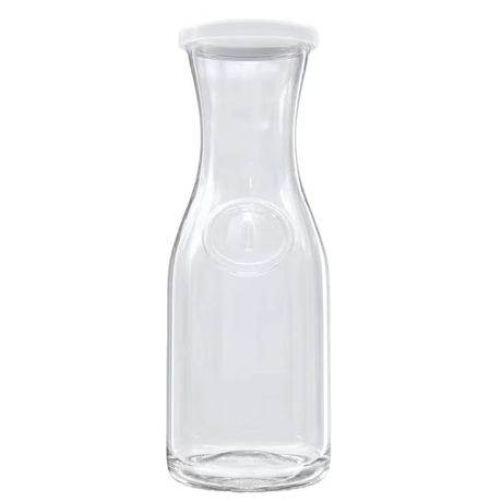Transparent Aqua Water Pitcher 500ml/1000ml Borosilicate Glass Beverage Bottle with Color Lid Heat Resistant & Stylish.- Furaha Finds Kenya