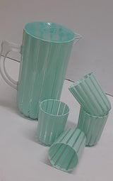 Classic Acrylic Water Set with 2000ml Jug and 250ml Glasses in Multiple Colors