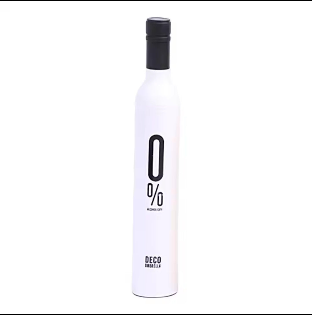Wine Bottle Design Umbrella- Furaha Finds Kenya