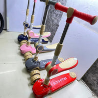 Foldable Kids Scooter with Seat LED Lights and Music Baby Gift Sets