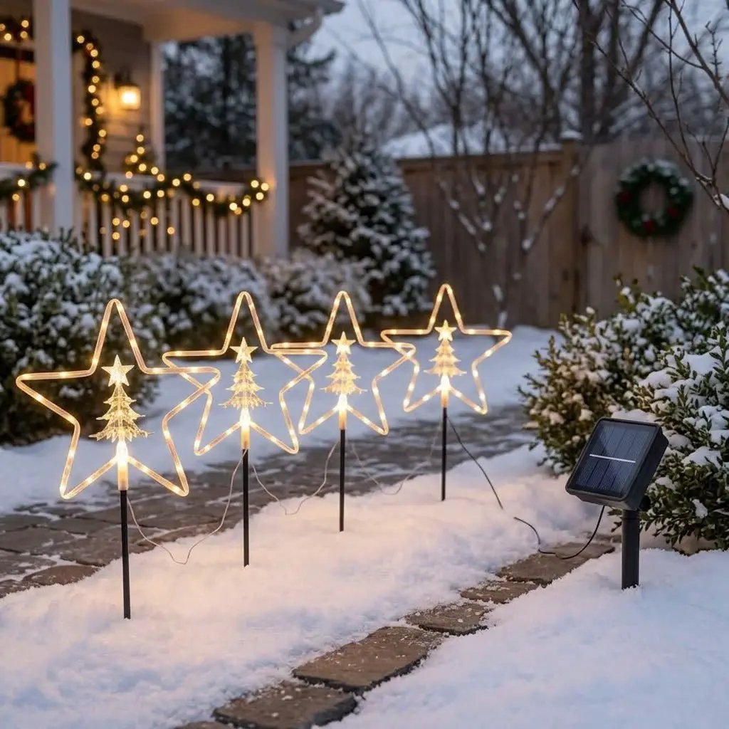Solar Christmas Garden Pathway Lights Garden lights Lighting