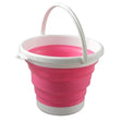 Collapsible 10L Bucket with Handle – Foldable Silicone Water Bucket for Camping & Cleaning