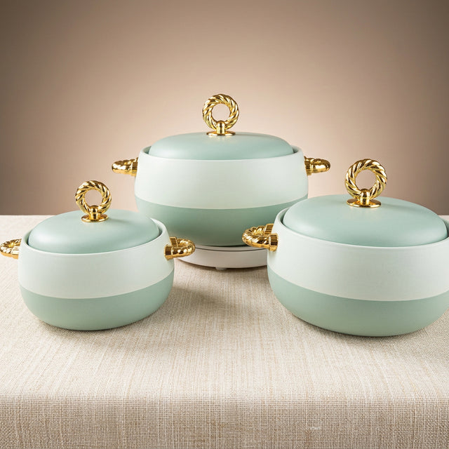 3-Piece Insulated Hotpot Set Hotpot Serving Bowls