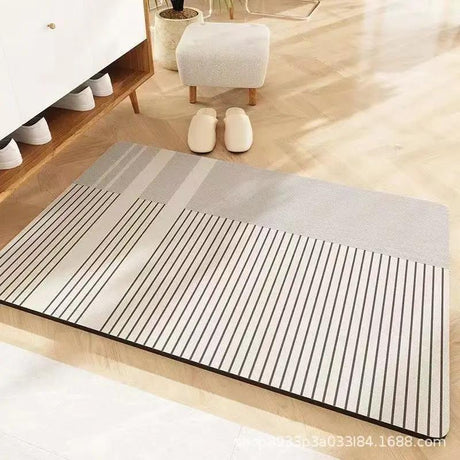 Geometric Pattern Bath Mat Anti Slip Rubber Bottom Entryway Bath Mats Bath Mats & Rugs