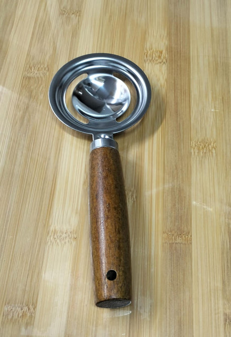 Stainless Steel Kitchen Accessories with Wooden Handles–Whisk, Spatula, Ice Cream Scoop- Furaha Finds Kenya