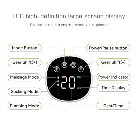 Wearable Rechargeable Electric Breast Pump Hands Free, Wireless & BPA Free.