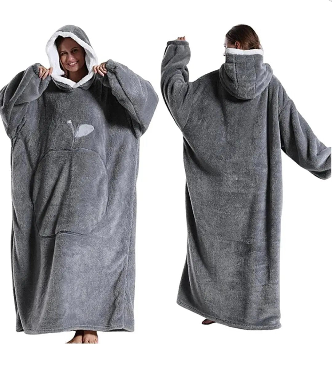 Hooded Wearable Winter Blanket Wearable blanket Throw Blankets