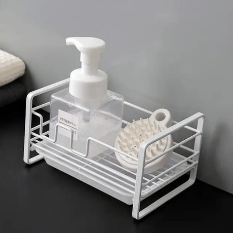 Sink Caddy with Water Tray – Carbon Steel, Anti-Rust Kitchen Organizer- Furaha Finds Kenya