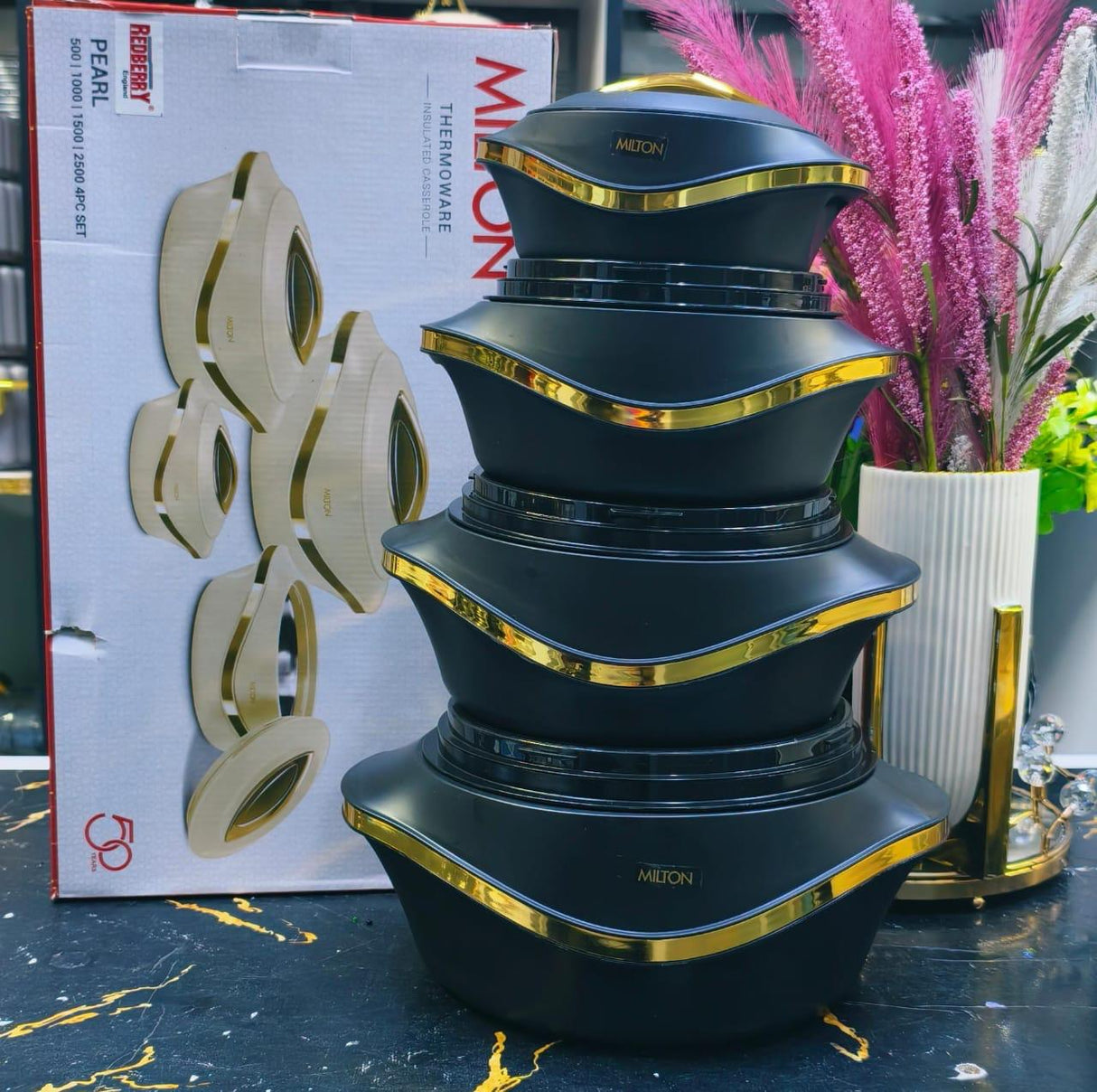 4pcs Hot Pot Set for Food Storage and Serving