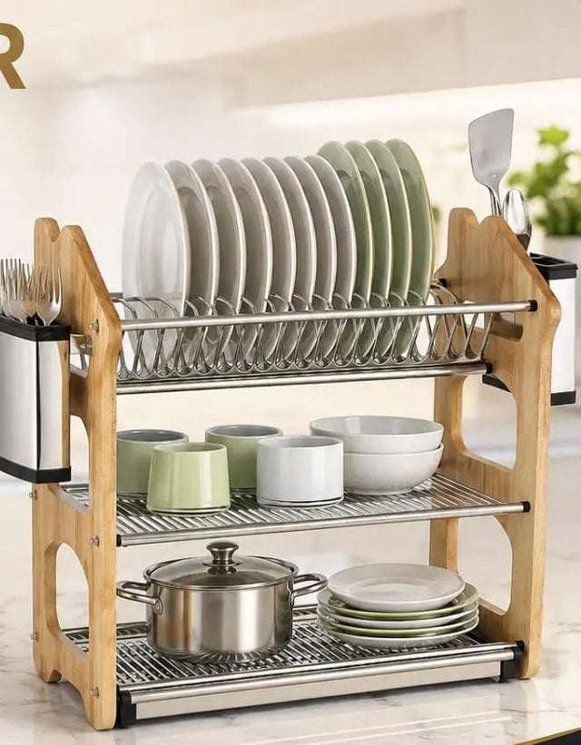 3-Layer Heavy Duty Dish Rack Dish Rack Dish Racks