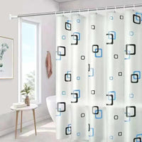 Waterproof PEVA Shower Curtain With Hooks Bathroom Accessories Shower Curtains