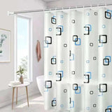 Waterproof PEVA Shower Curtain With Hooks Bathroom Accessories Shower Curtains