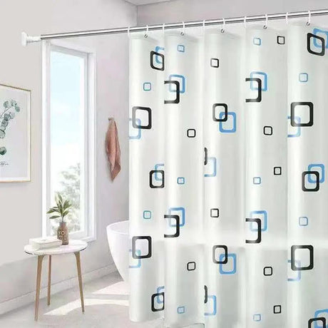 Waterproof PEVA Shower Curtain With Hooks Bathroom Accessories Shower Curtains
