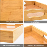 3in1 Bamboo Serving Trays Set 
Eco-Friendly Nested Design
Perfect for Dining, Entertaining, or Decor