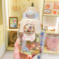 Kids Sippy Cup with Straw Pop Design 900ml Kids bottle Uncategorized