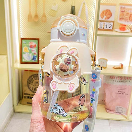 Kids Sippy Cup with Straw Pop Design 900ml Kids bottle Uncategorized