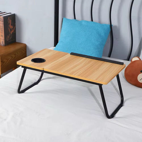 Adjustable Tilting Laptop Folding Table Stand Desk for Bed and Sofa with Foldable Legs.