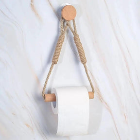 Hemp Rope with Bamboo Tissue Holder