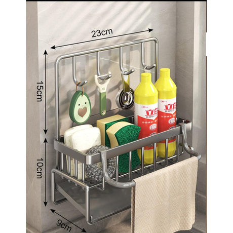 Wall-Mounted Sink Tidy – Dual-Use Organizer for Kitchen Essentials- Furaha Finds Kenya
