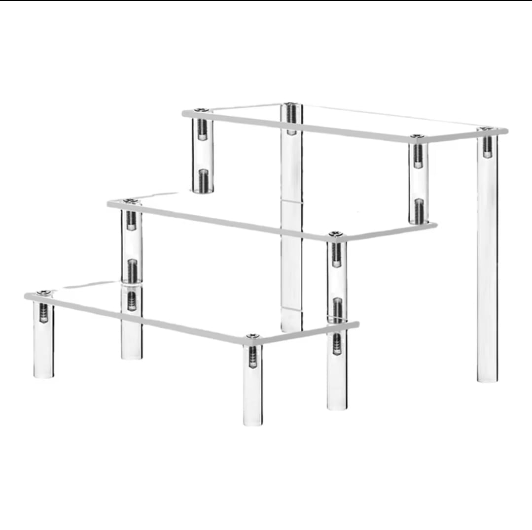 Furaha Finds 3-Tier Acrylic Display Rack