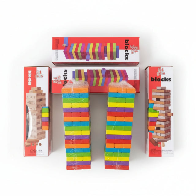 Wooden Stacking Blocks Game Games Dexterity Games