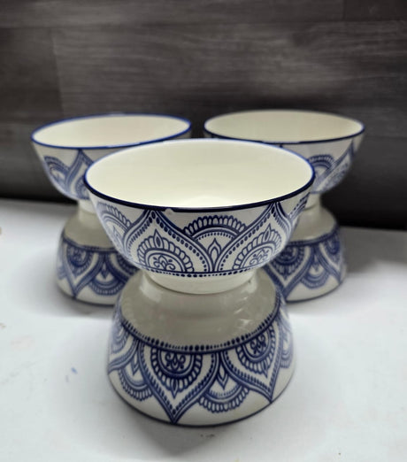 6pcs Ceramic Bowls Set in Elegant Finish- Furaha Finds Kenya
