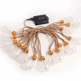 10M Vintage Hemp Rope Christmas Lights Bulbs & lights Lighting