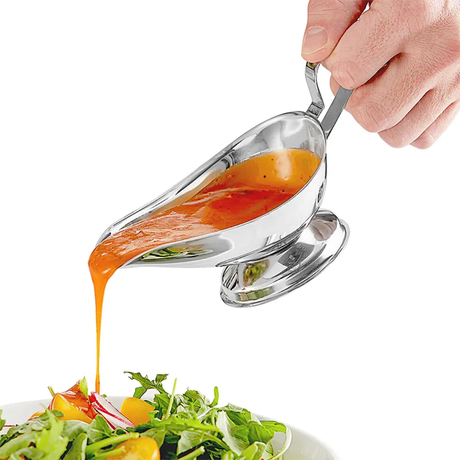 Sunnex Gravy Boat 460ml Stainless Steel Server for Sauces and Gravies- Furaha Finds Kenya