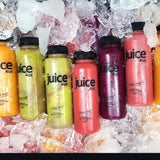 Re-Usable Glass Juice Bottles 300ml Set of 4