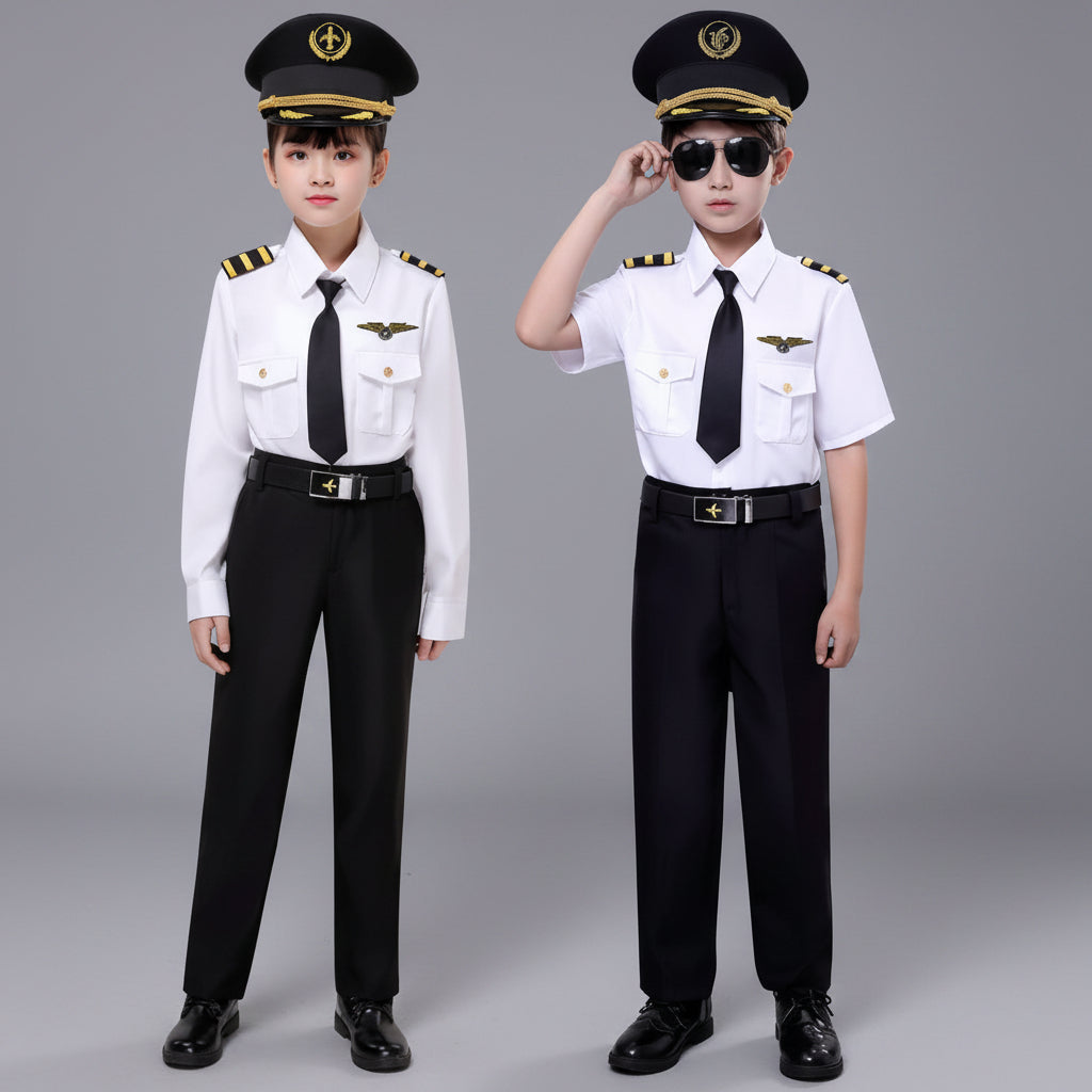 Kids Pilot Costume Uniform Set Costume set Costume Sets