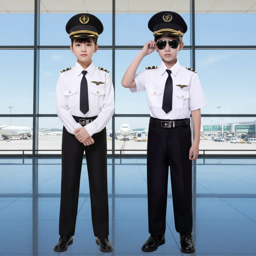 Kids Pilot Costume Uniform Set Costume set Costume Sets