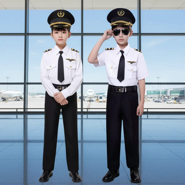 Kids Pilot Costume Uniform Set Costume set Costume Sets