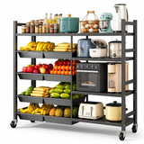 Metallic Kitchen Rack With 8 Removable Baskets Storage & Organization