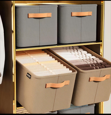 Set of 3 Foldable Closet Organizers Space-Saving Drawer Storage Boxes- Furaha Finds Kenya