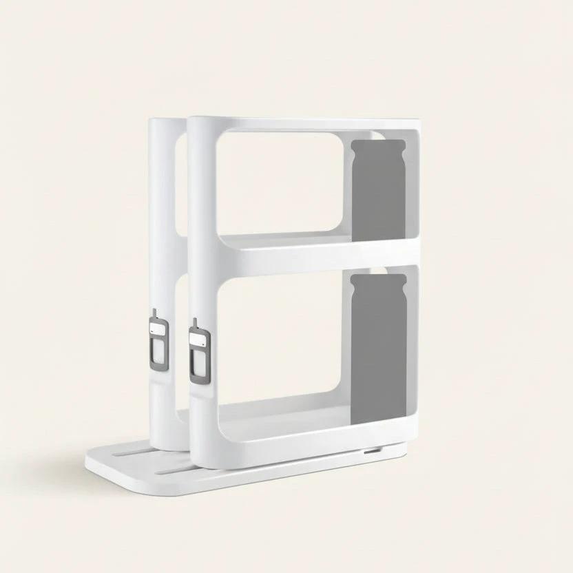 Pull Out Rotating Spice Rack White Space Saving Kitchen Organizer Spice Organizers