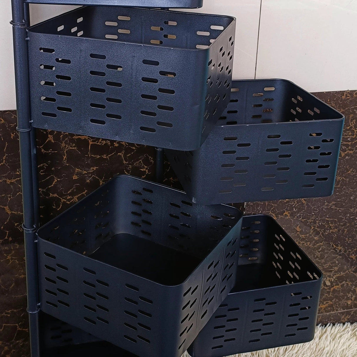 Rotating Metallic 5-Tier Kitchen Organizer Kitchen organizer