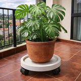 Movable Flower Pot & Gas Cylinder Pallet 39cm with Wheels Flower pot Uncategorized