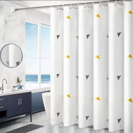 Waterproof PEVA Shower Curtain With Hooks Bathroom Accessories Shower Curtains
