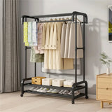 Clothes Drying Rack with Double Layer Shoe Rack Drying Racks