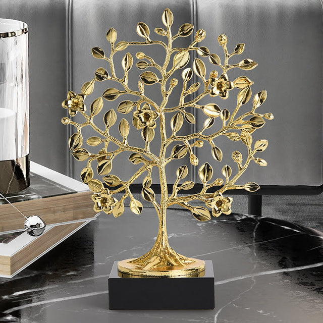 Gold Fortune Tree Decor Decor Sculptures & Statues